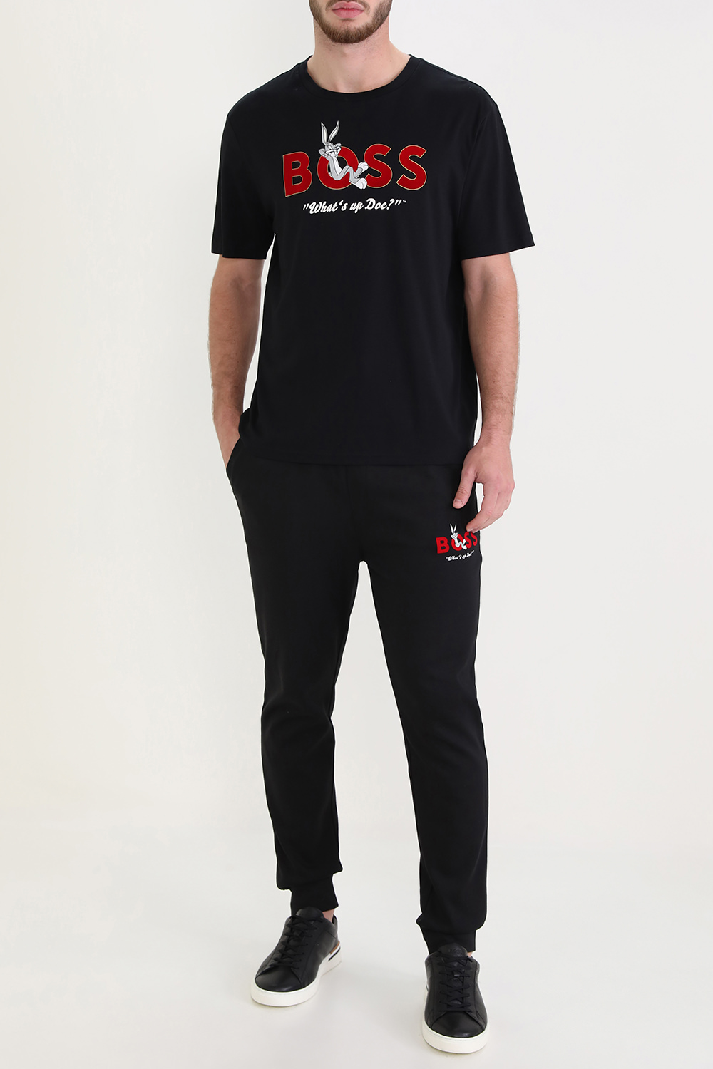 בוס X לוני טונס חולצת טי גרפית